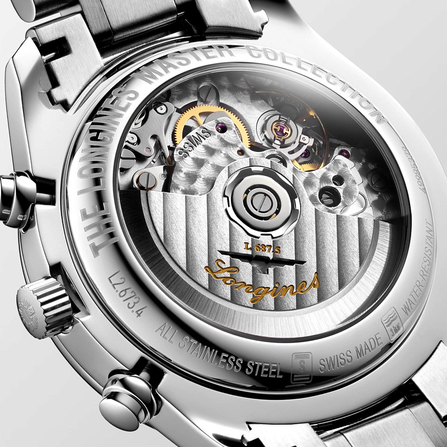 Часы Longines Master Collection L2.673.4.61.6 — мужские, нержавеющая сталь
