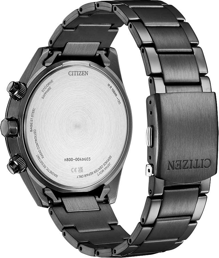 Часы Citizen Radio Controlled AT8265-81E — мужские, нержавеющая сталь с pvd-покрытием