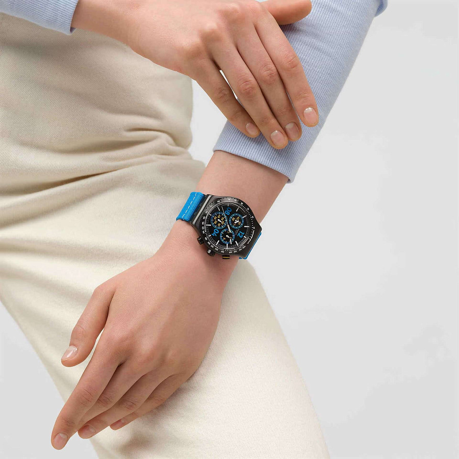 Часы Swatch Moments In Blue YVB100 — артикул YVB100