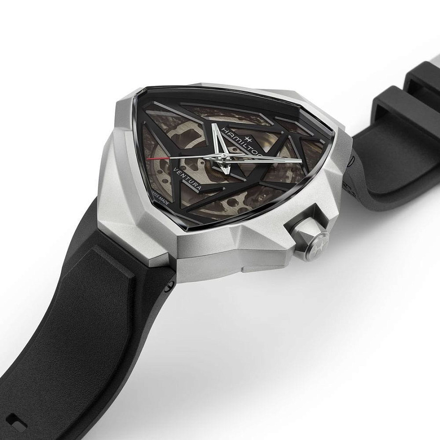 Часы Hamilton Ventura Edge Skeleton H24635330 — Швейцария, механические