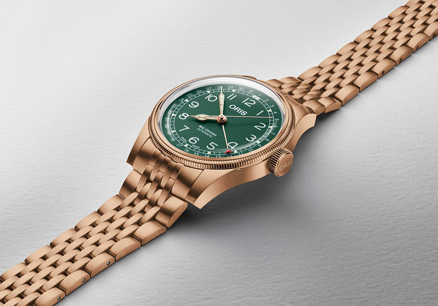 Часы Oris Big Crown Bronze Pointer Date 01 754 7741 3167-07 8 20 01 — сталь бронза, Швейцария