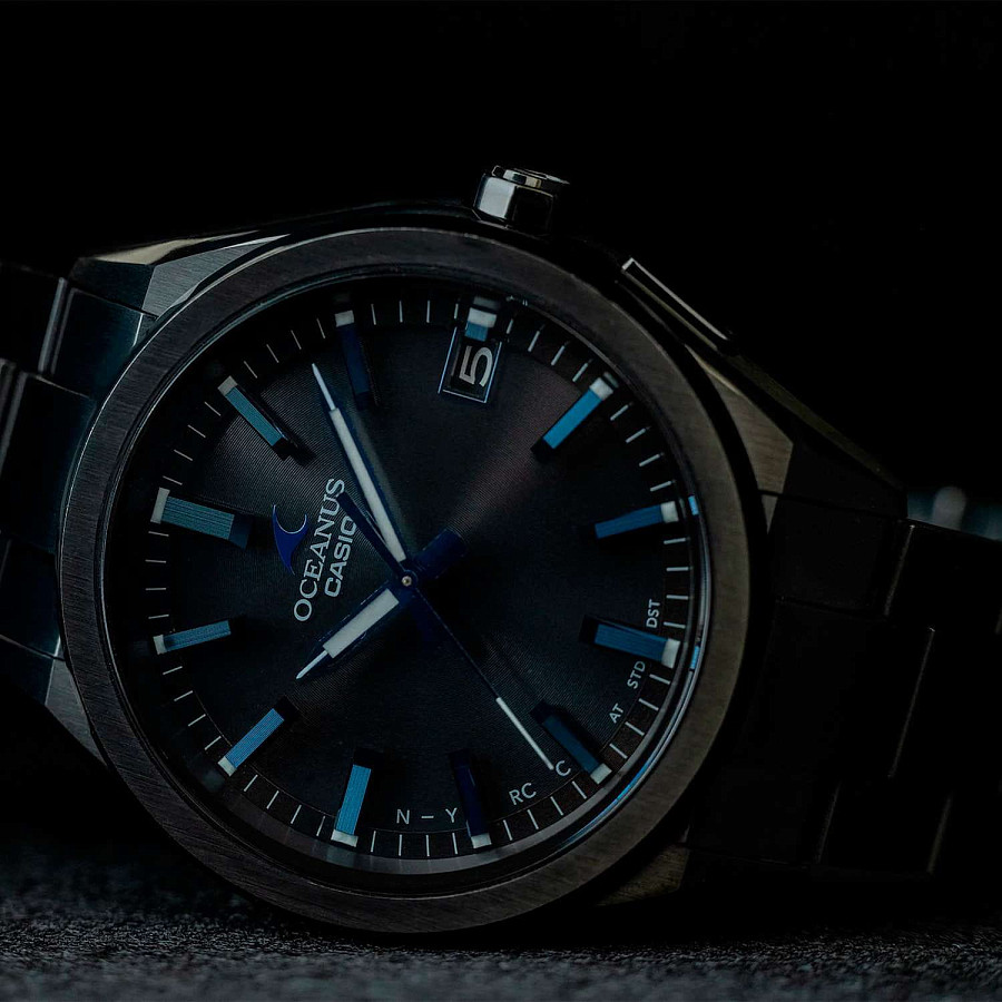 Часы Casio Oceanus OCW-T200SB-1A — кварцевые, металл сталь