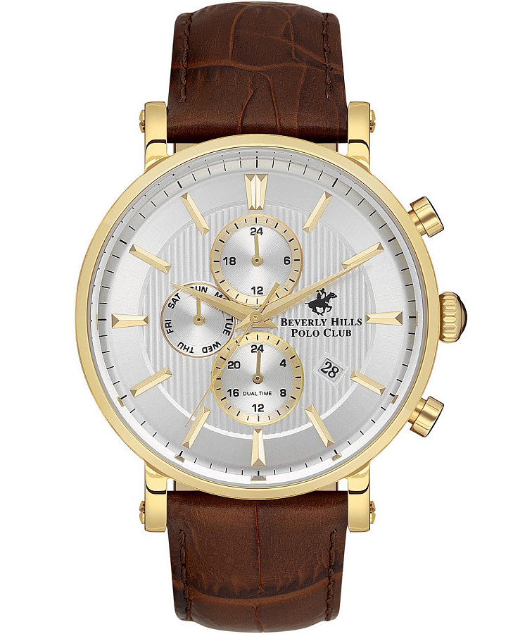 Часы Beverly Hills Polo Club BP3548X.132 — мужские, серебристый