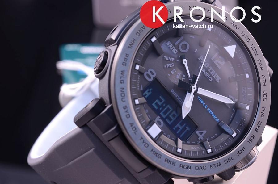 Часы Casio Pro Trek PRG-650Y-1E — кварцевые, сталь пластик