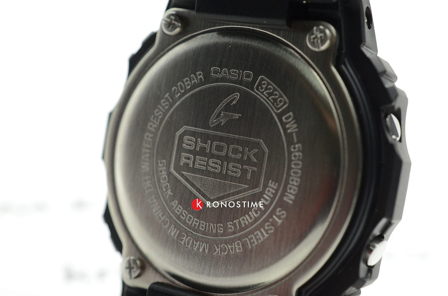 Часы Casio G-Shock DW-5600BBN-1DR (DW-5600BBN-1E) — мужские, электронные