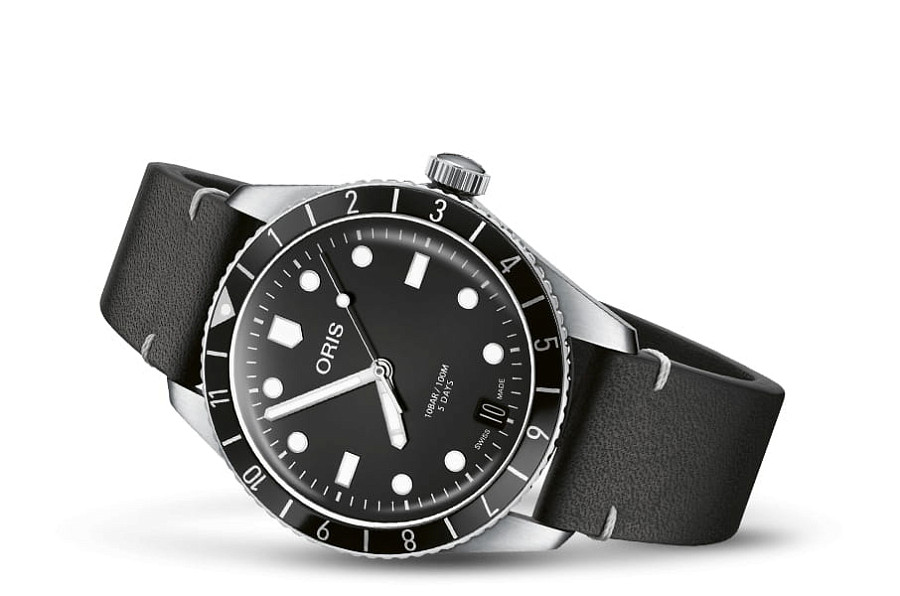 Часы Oris Divers Sixty‑Five 12h Calibre 400 01 400 7772 4054-07 5 20 82 — механические, сталь