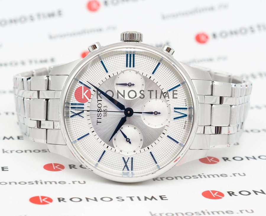 Часы Tissot Chemin des Tourelles Automatic Chronograph T139.462.11.038.00 — механические, металл сталь