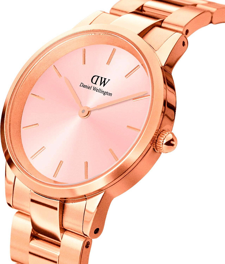 Часы Daniel Wellington Iconic Link DW00100369 — нержавеющая сталь с pvd-покрытием, женские