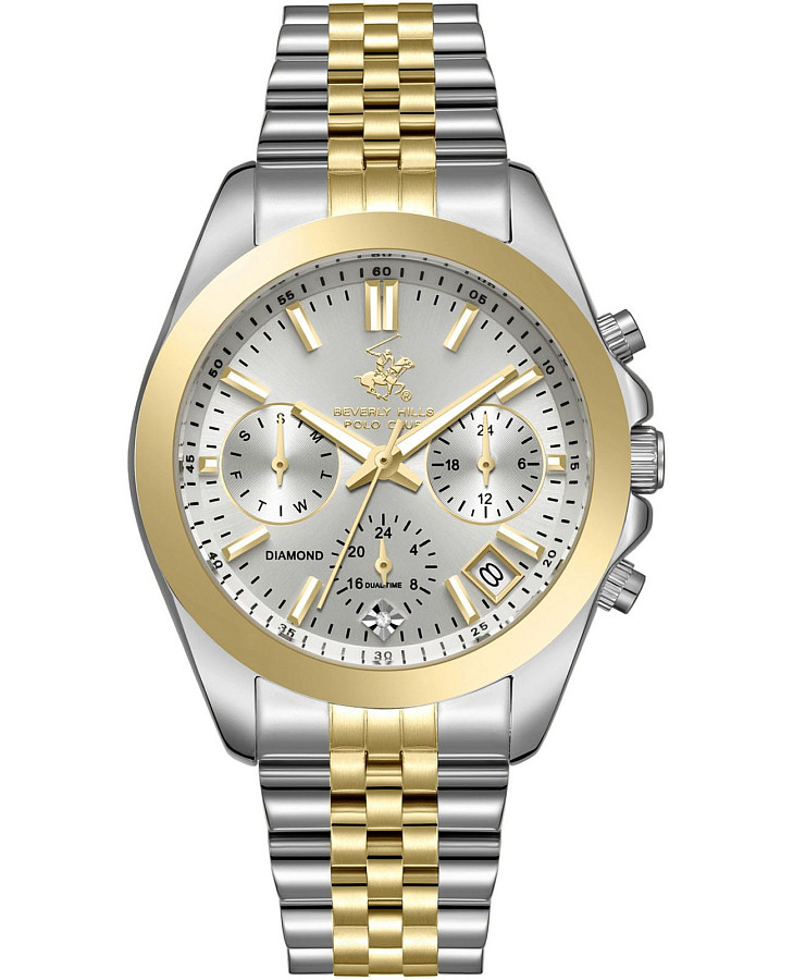 Часы Beverly Hills Polo Club BP3656C.230 — женские, серебристый