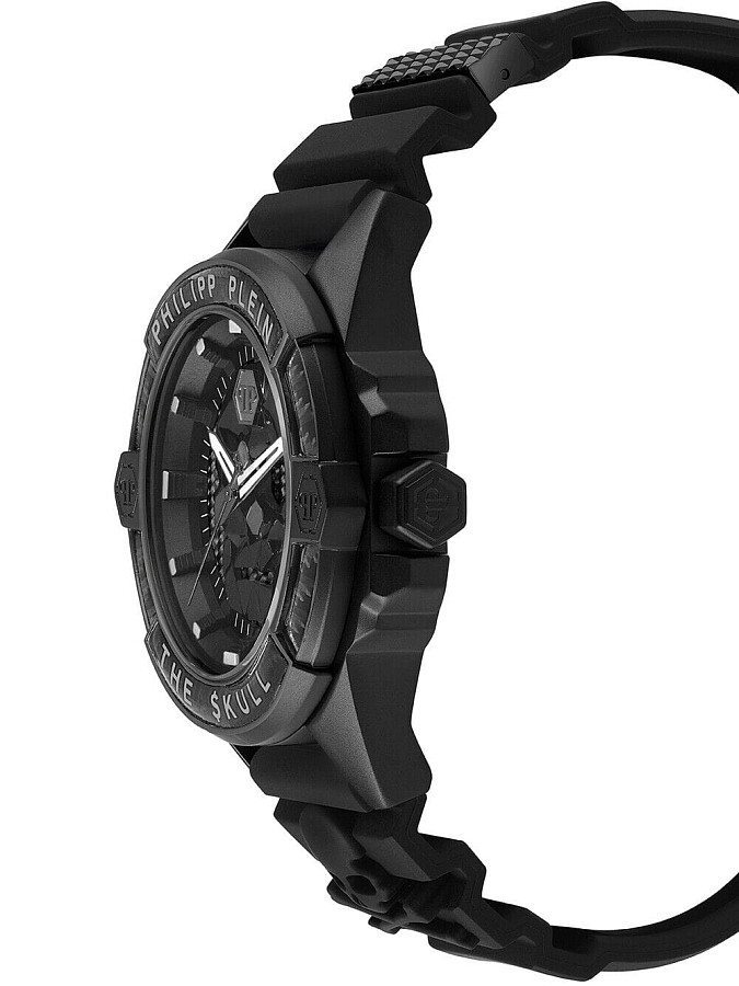 Часы Philipp Plein The Skull Carbon Fiber PWAAA2022 — силикон, мужские