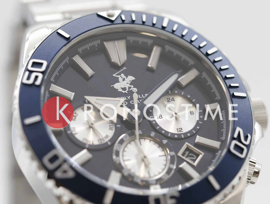 Часы Beverly Hills Polo Club BP3721X.390 — кварцевые, металл сталь