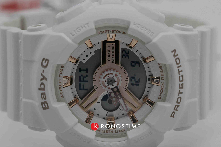 Часы Casio Baby-G BA-110RG-7A — серый, пластик