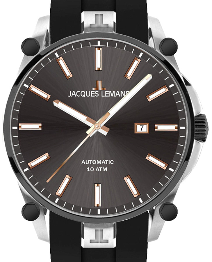Часы Jacques Lemans Derby 1-2203A — механические, сталь металл