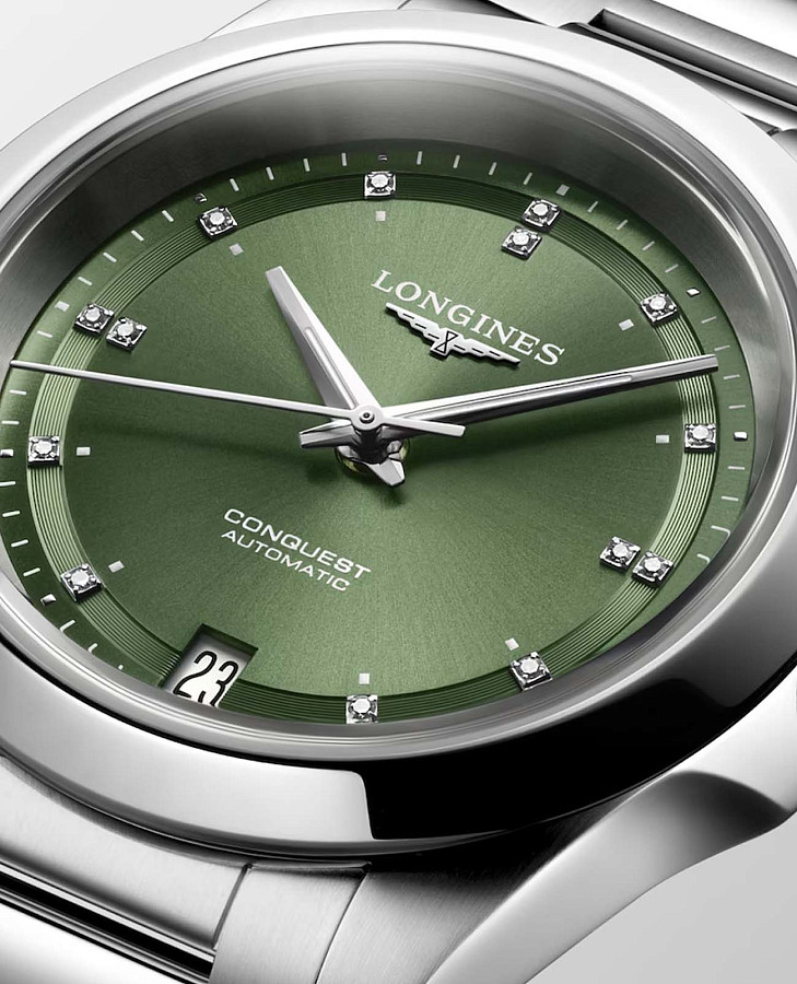 Часы Longines Conquest L3.430.4.07.6 — женские, серебристый