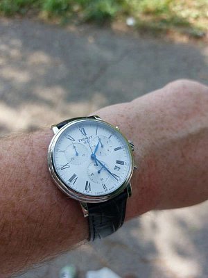 Фото покупателя: Швейцарские наручные часы Tissot Carson Premium Chronograph T122.417.16.033.00 с хронографом
