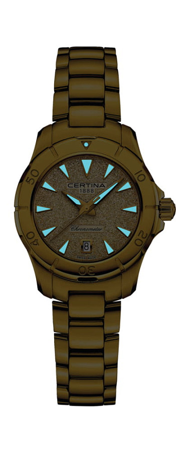 Часы Certina DS Action Lady C032.951.33.361.00 — нержавеющая сталь с pvd-покрытием, женские