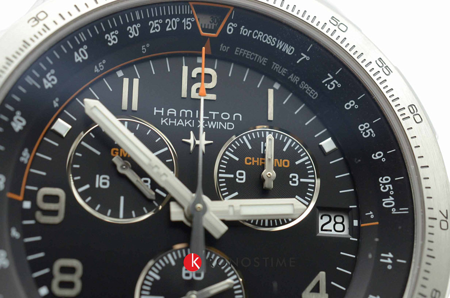 Часы Hamilton Khaki Aviation X-Wind GMT H77912335 — Швейцария, кварцевые