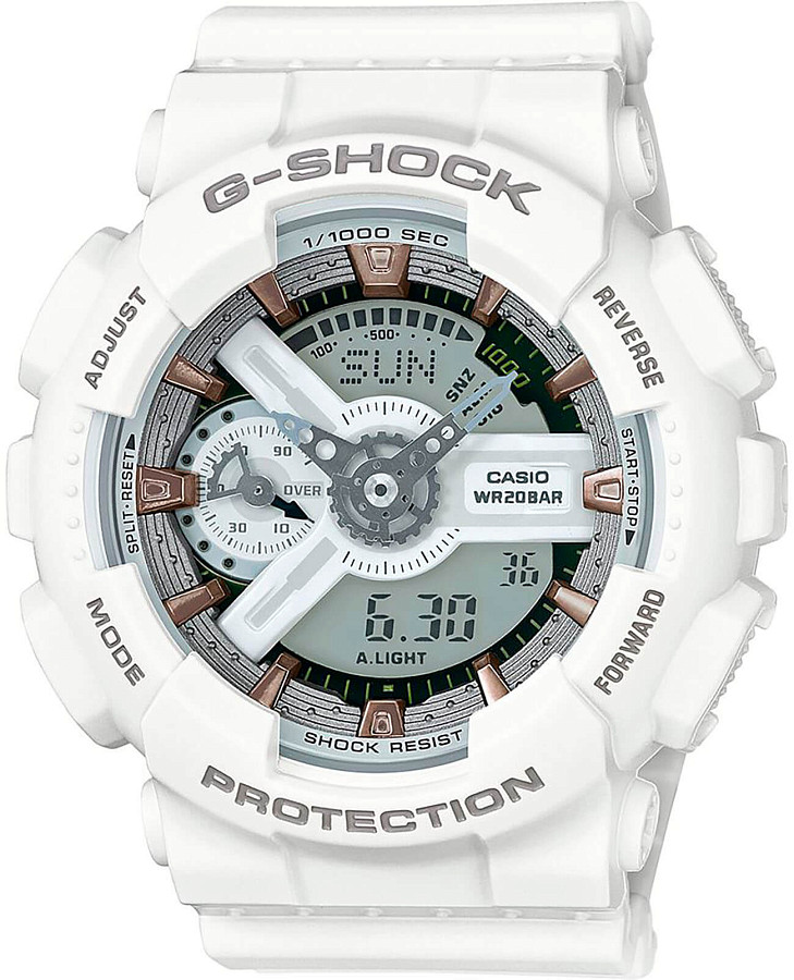 Часы Casio G-Shock GMA-S110CM-7A2 — женские, белый