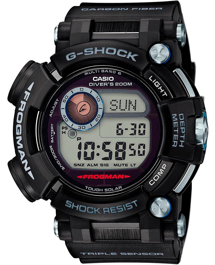 Часы Casio G-Shock GWF-D1000-1E — мужские, серый