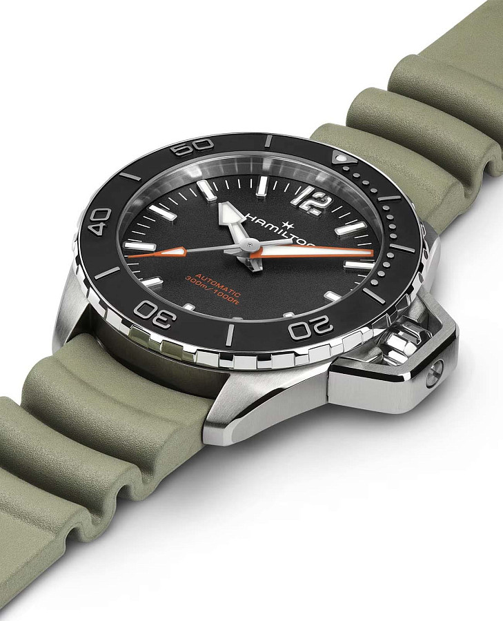 Часы Hamilton Khaki Navy Frogman Auto H77455331 — механические, металл сталь