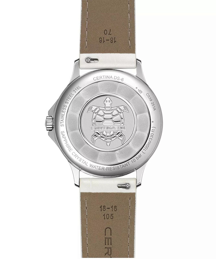 Часы Certina DS-6 Lady C039.251.16.116.00 — кварцевые, Швейцария, женские