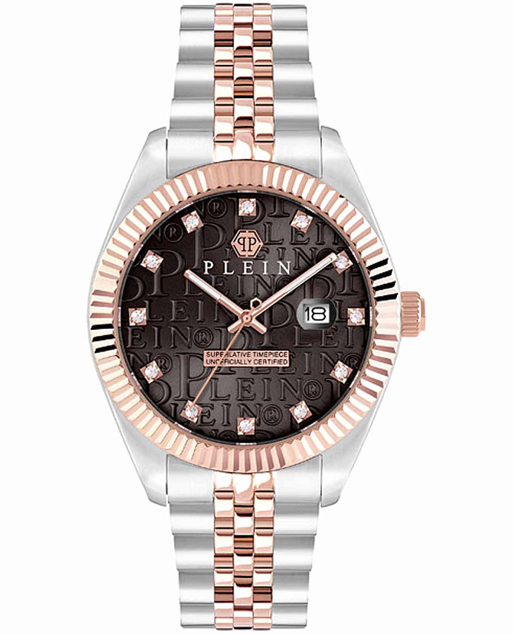 Часы Philipp Plein Date Superlative Gent PWMFA0625 — мужские, коричневый