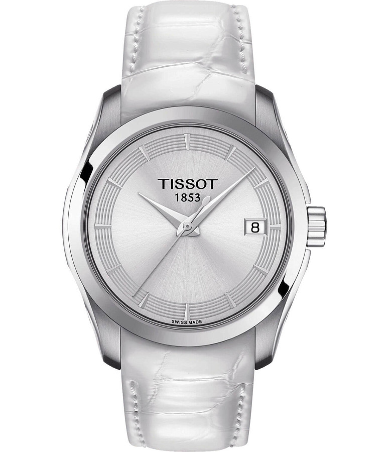 Часы Tissot Couturier Lady T035.210.16.031.00 — женские, белый