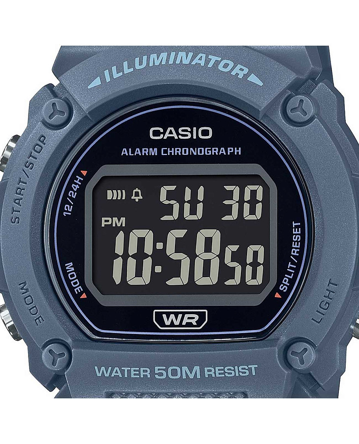 Часы Casio Collection W-219HC-2B — пластик, Япония