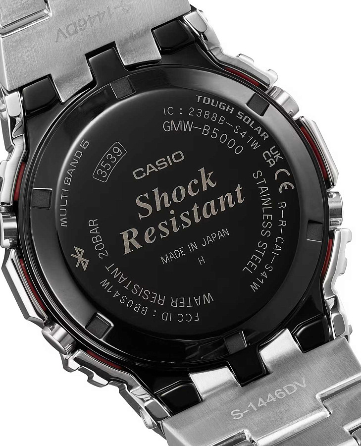 Часы Casio G-Shock GMW-B5000PC-1 — мужские, нержавеющая сталь