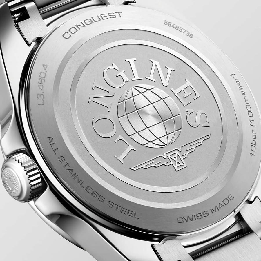 Часы Longines Conquest 34 mm L3.460.4.12.6 — сталь металл, Швейцария