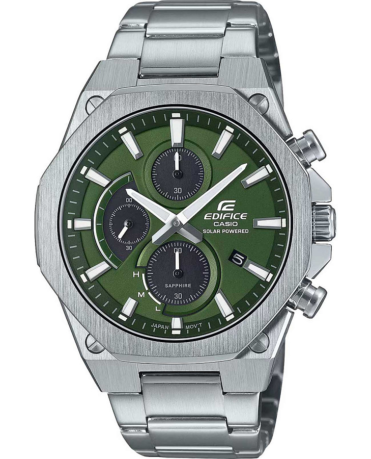 Часы Casio Edifice EFS-S570D-3A — мужские, зеленый