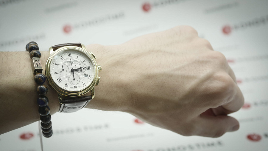 Часы Frederique Constant Classics Quartz Chronograph FC-292MC4P5 — кожаный, мужские