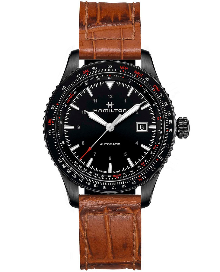 Часы Hamilton Khaki Aviation Converter H76625530 — мужские, черный