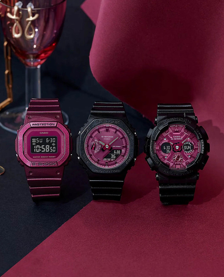 Часы Casio G-Shock GMD-S5600RB-4DR (GMD-S5600RB-4) — женские, полимер