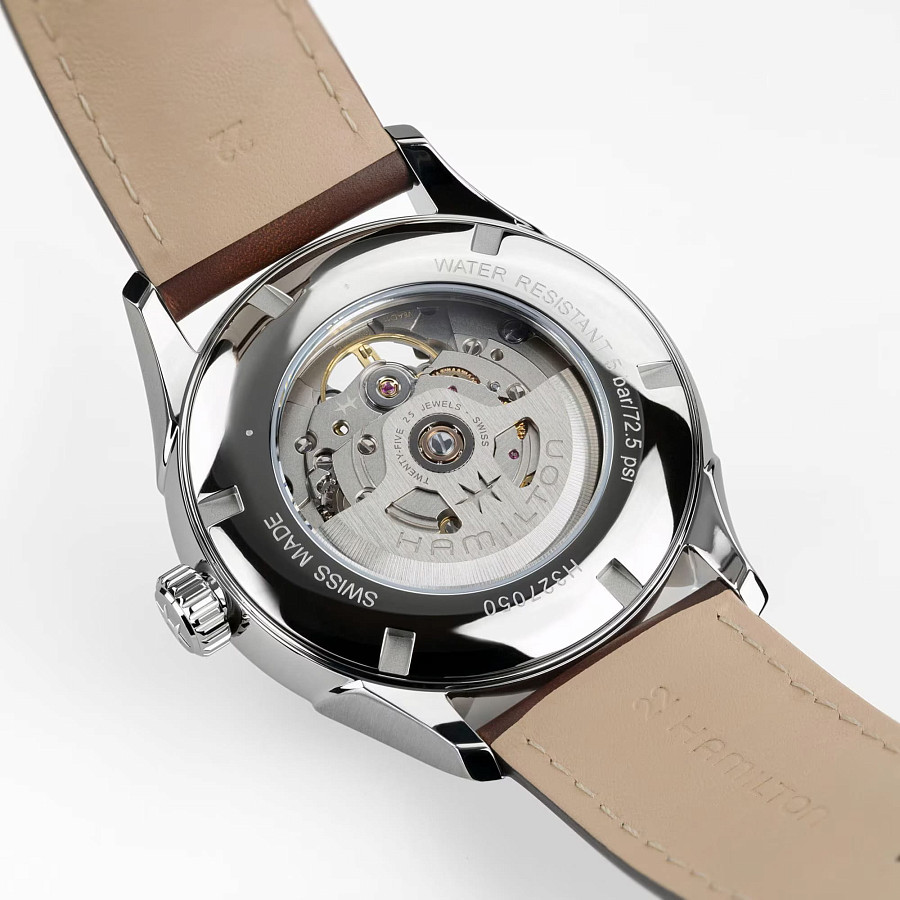 Часы Hamilton Jazzmaster Open Heart Auto H32705560 — сталь, кожаный
