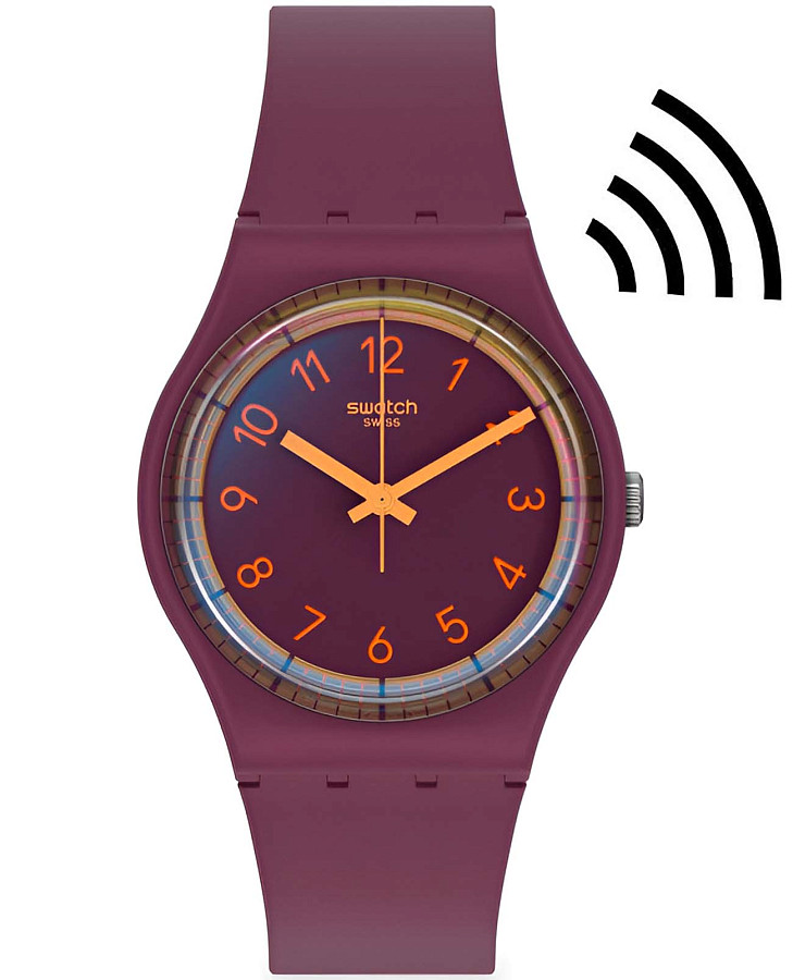 Часы Swatch Gent Swatch Pay! SVHV100-5300 — мужские, фиолетовый
