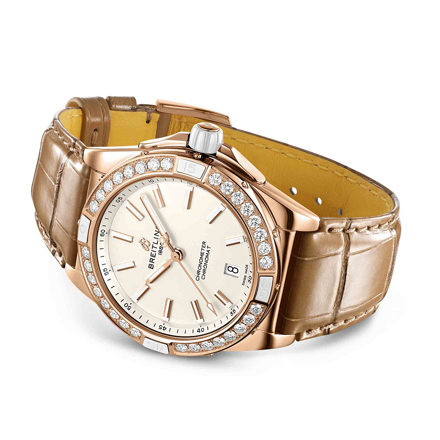Часы Breitling Super Chronomat Automatic 38 Origins R17356531G1P1 — кожаный, женские