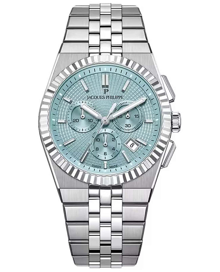 Часы Jacques Philippe Virtus JPQGC10513X6LB — мужские, голубой