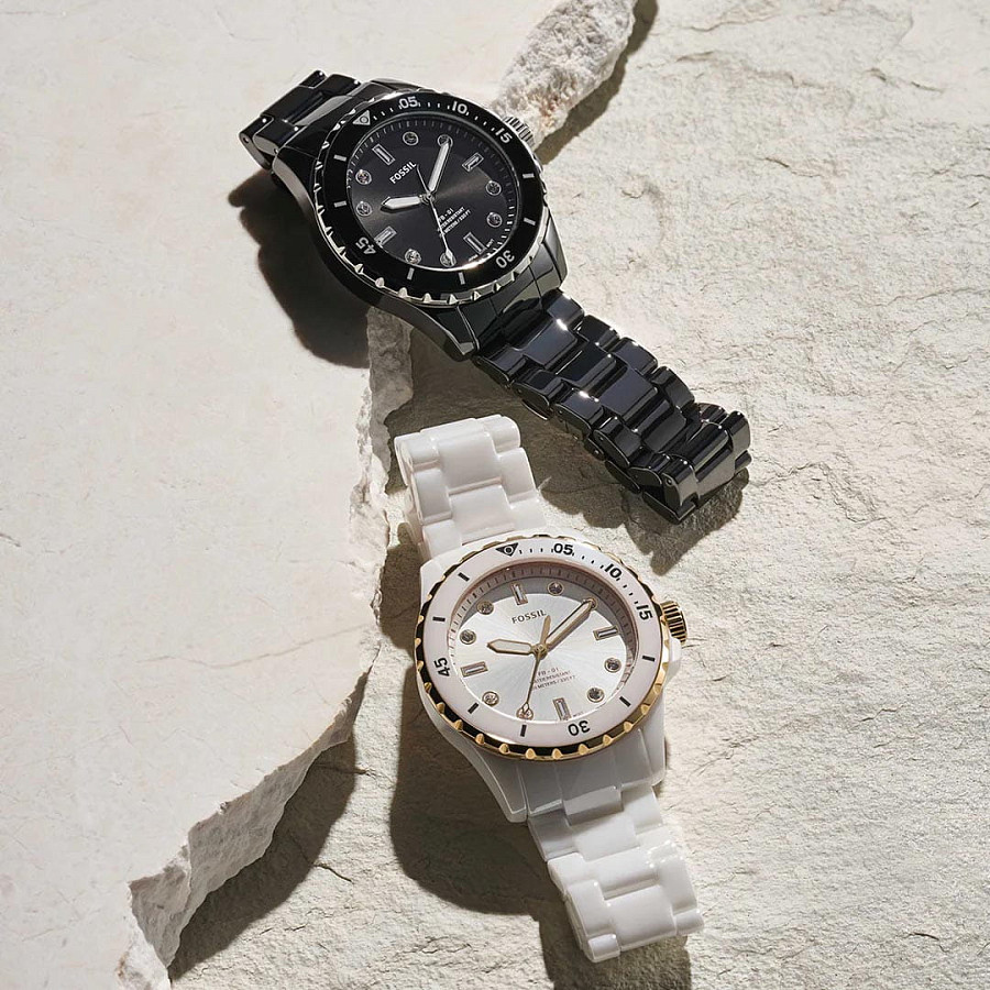 Часы Fossil FB-01 CE1108 — черный, металл сталь