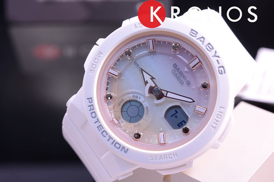 Часы Casio Baby-G BGA-250-7A2DR (BGA-250-7A2) — автокварц (кинетик), пластик