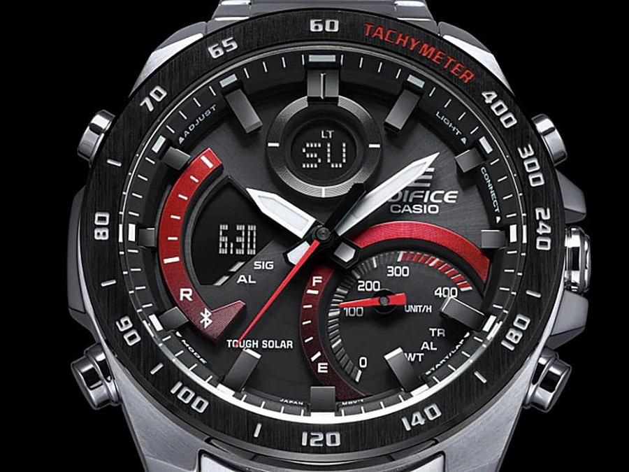 Часы Casio Edifice ECB-900DB-1ADR (ECB-900DB-1A) — металл сталь, Япония