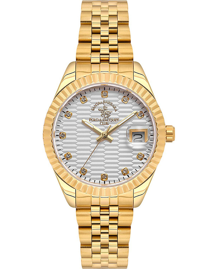 Часы Santa Barbara Polo & Racquet Club Unique SB.1.10643-2 — женские, серебристый