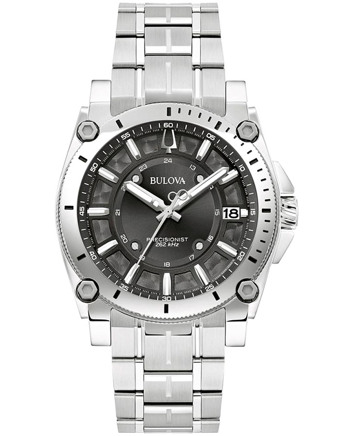 Часы Bulova Precisionist 96B417 — мужские, черный