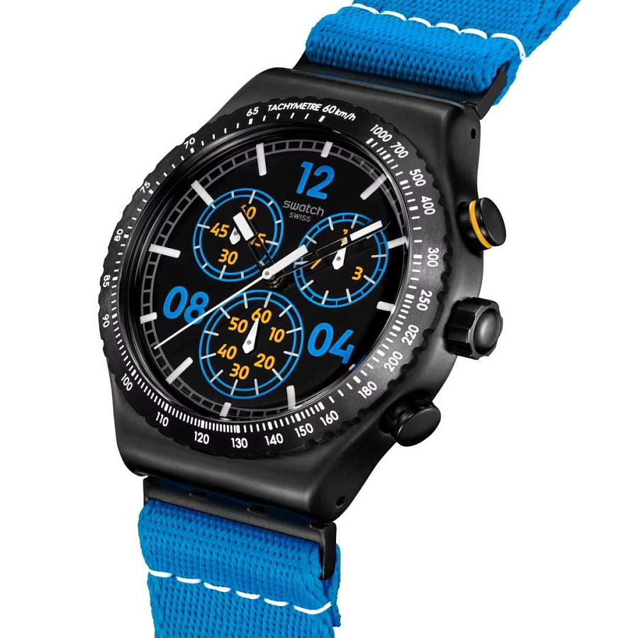 Часы Swatch Moments In Blue YVB100 — сталь металл, Швейцария