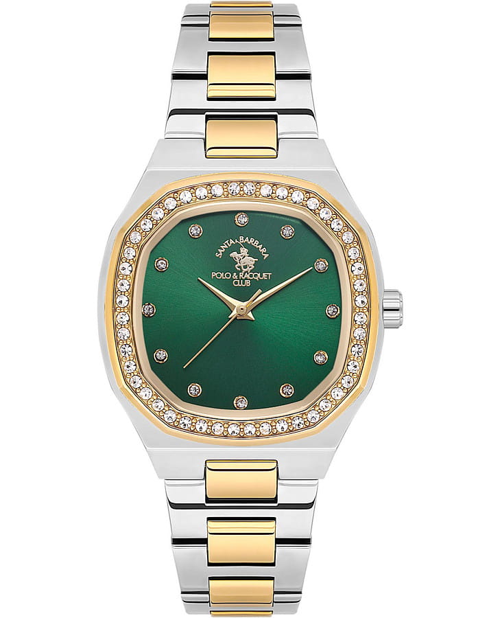 Часы Santa Barbara Polo & Racquet Club Core SB.1.10625-6 — женские, зеленый