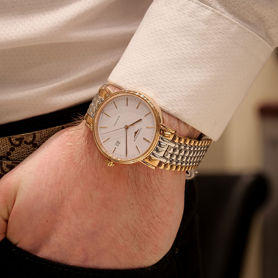 Часы Longines Presence L4.922.1.12.7 — механические, сталь металл