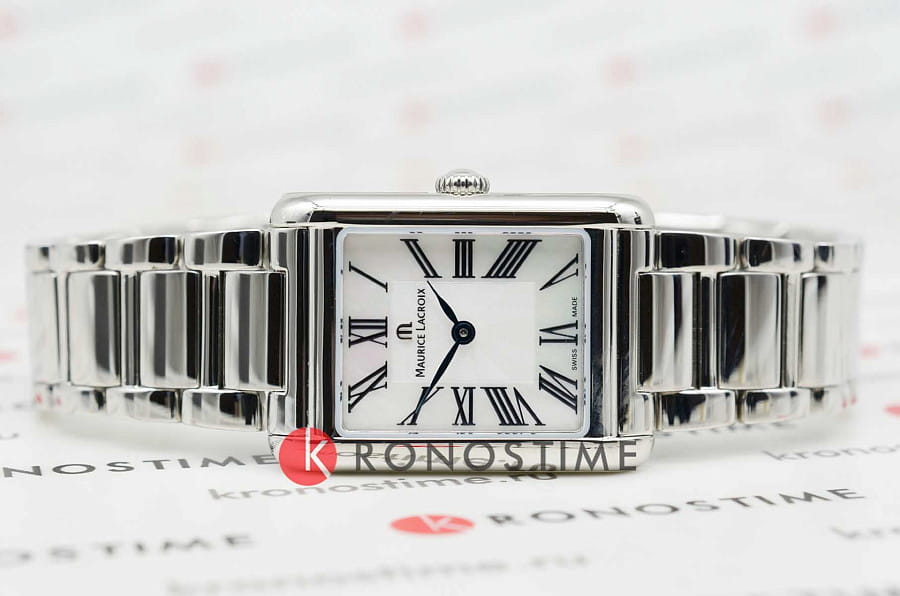 Часы Maurice Lacroix Fiaba Square FA1205-SS002-160-1 — кварцевые, металл сталь