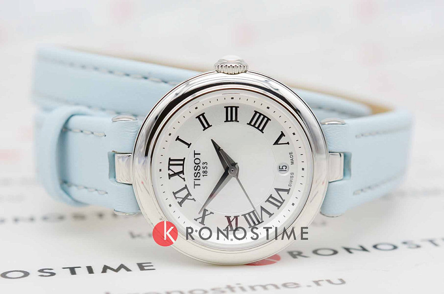 Часы Tissot Bellissima Small Lady - M Double Tour Strap T126.010.16.113.01 — кварцевые, сталь металл