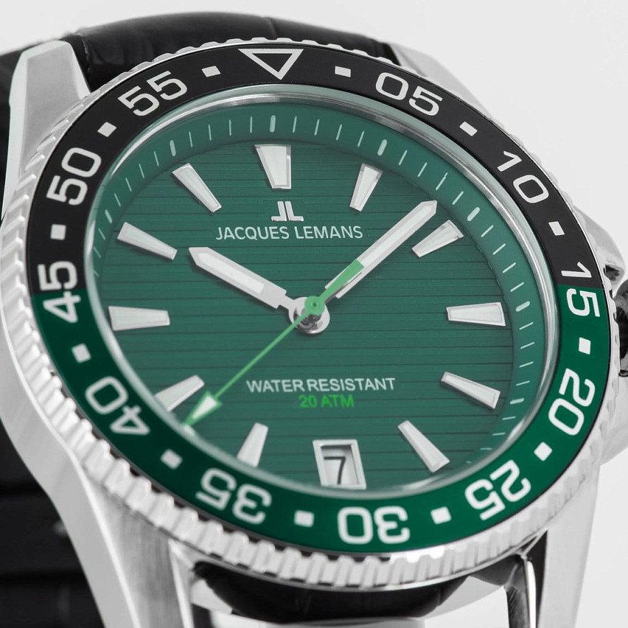 Часы Jacques Lemans Liverpool Diver 1-2205C — металл сталь, Австрия
