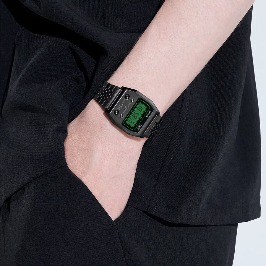 Часы Casio Vintage A1100B-1EF — кварцевые, металл сталь